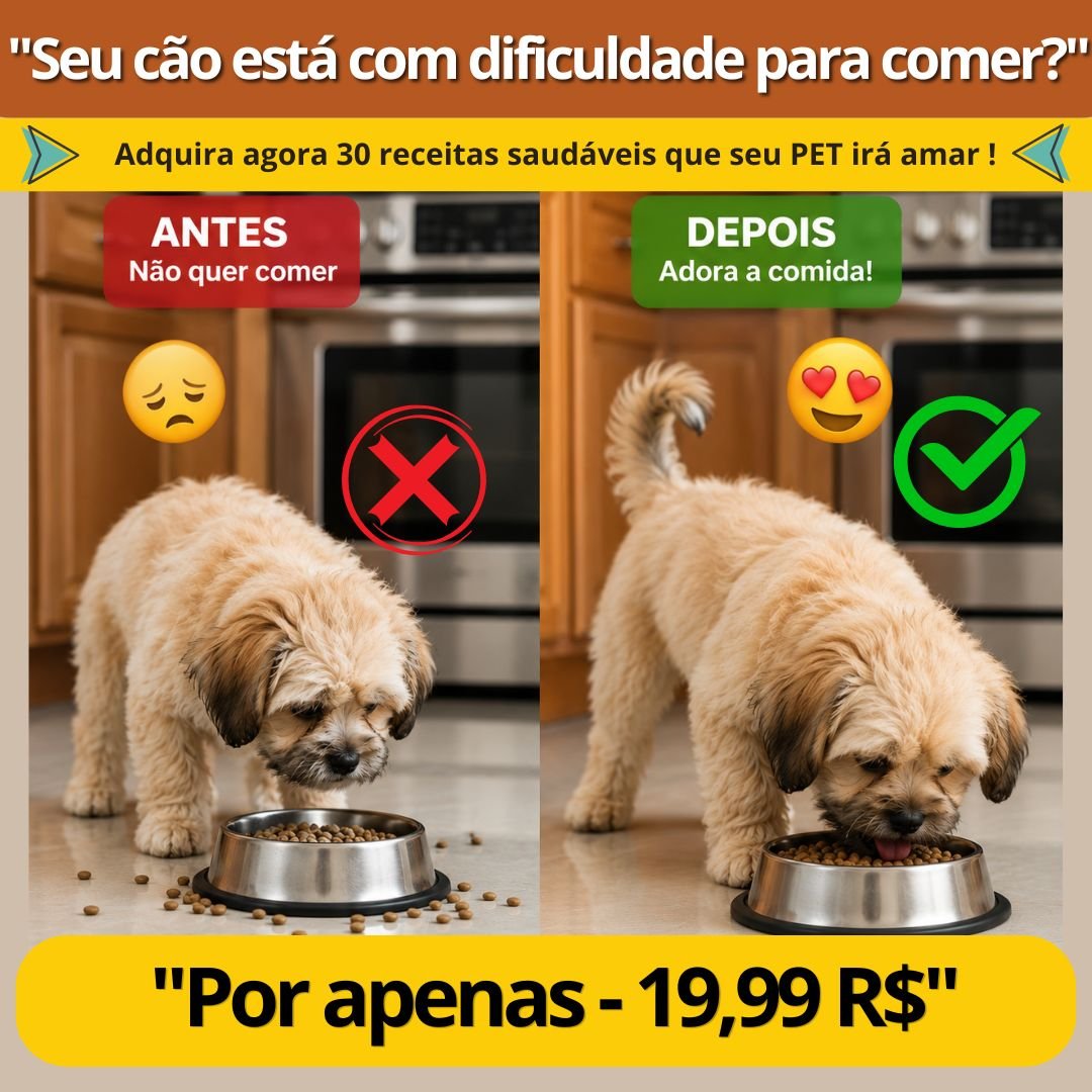 30 receitas saudáveis para seu pet